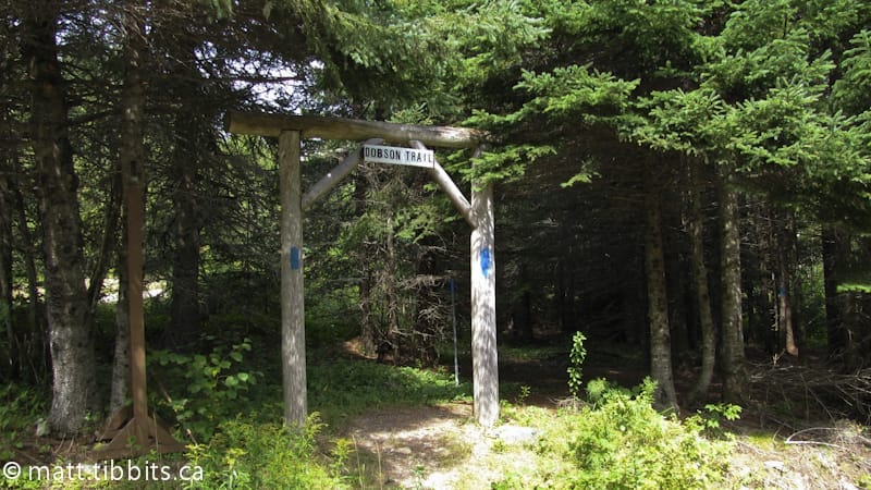 Beginning and/or end of the Dobson Trail.