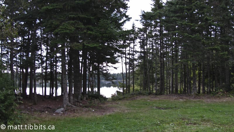 Blackwood Lake campsite.