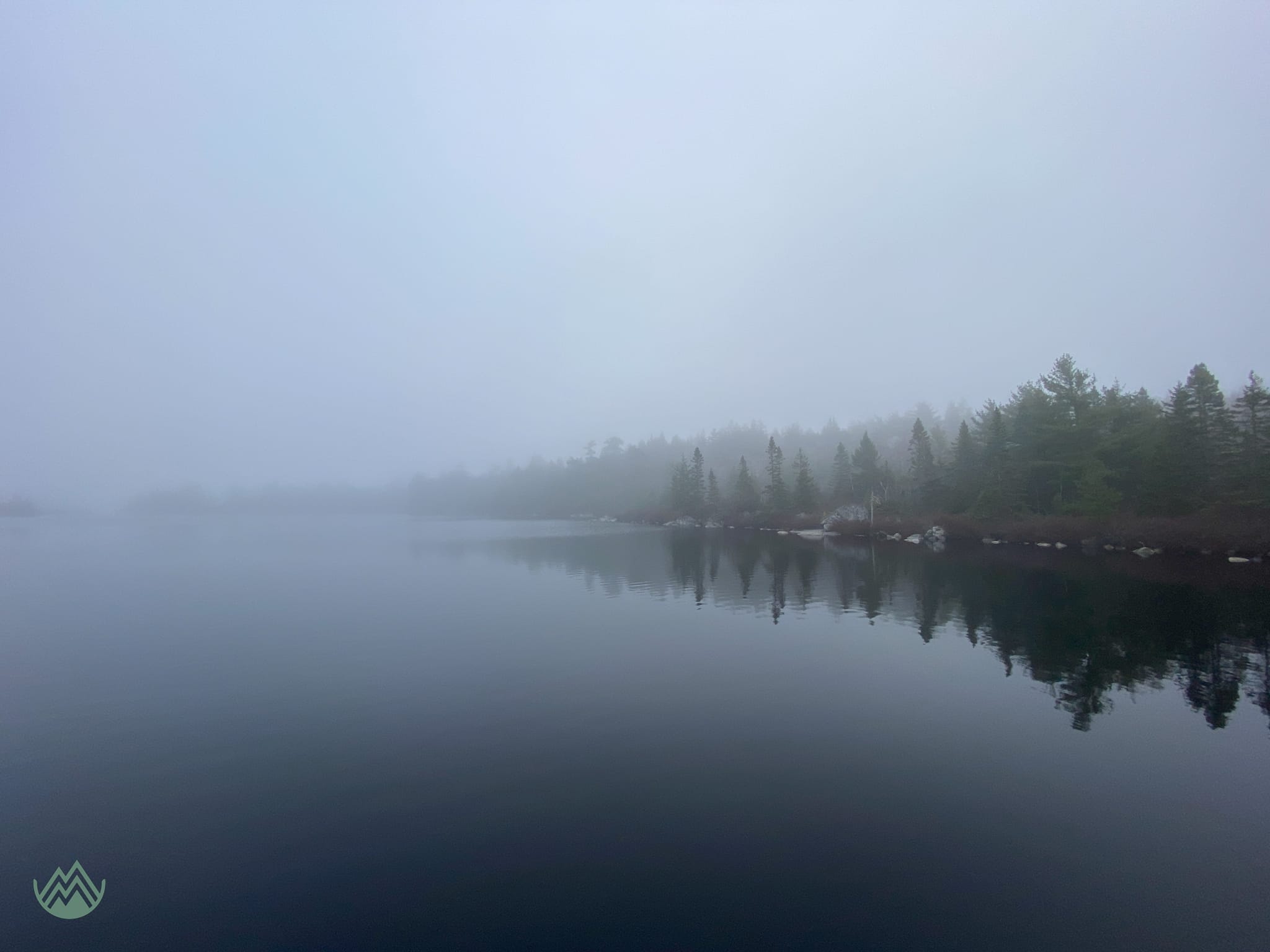 Out of the fog. Bluff Hiking Trail, NS