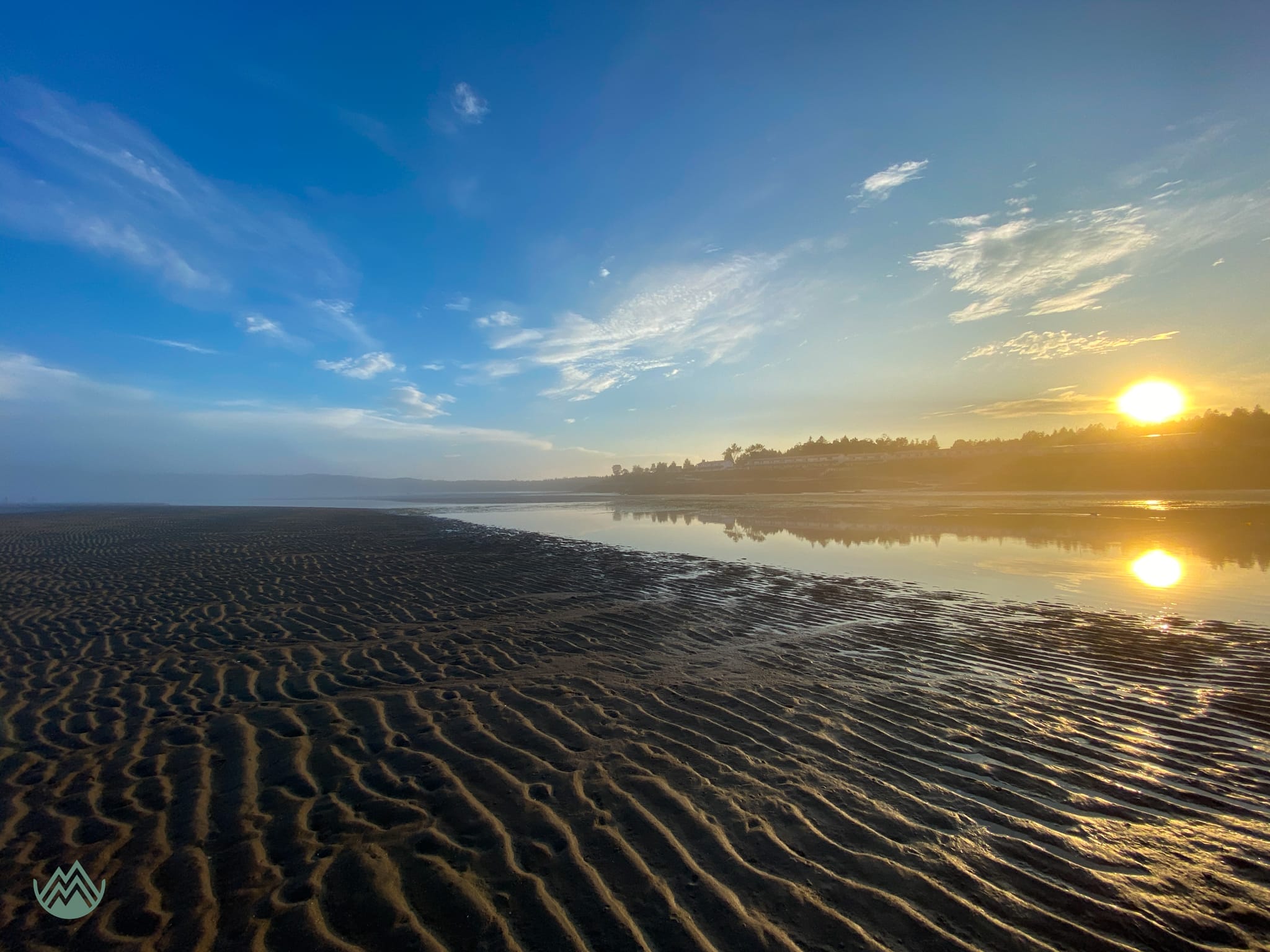 Bay of Fundy tidal flats. Pocologan, NB