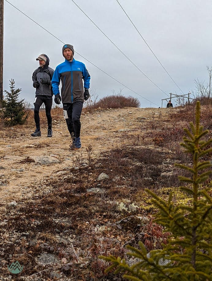The author running at the Toboggan Run